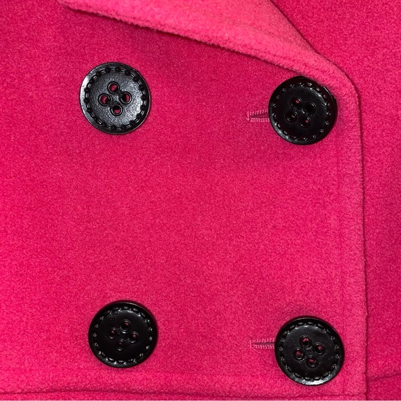 Express Hot Pink Wool Blend Peacoat Size XS - Picture 5 of 11